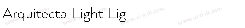 Arquitecta Light Lig字体转换